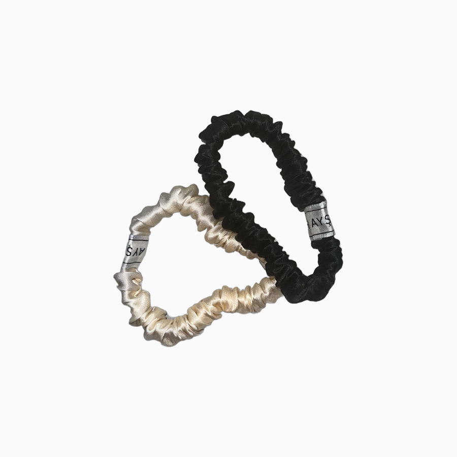 Haargummis - Black & Cream